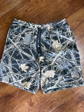 Trinity Coast Realtree Camo Fleece Lined Jogger Sweatshort Mens M Hunt Outdoor